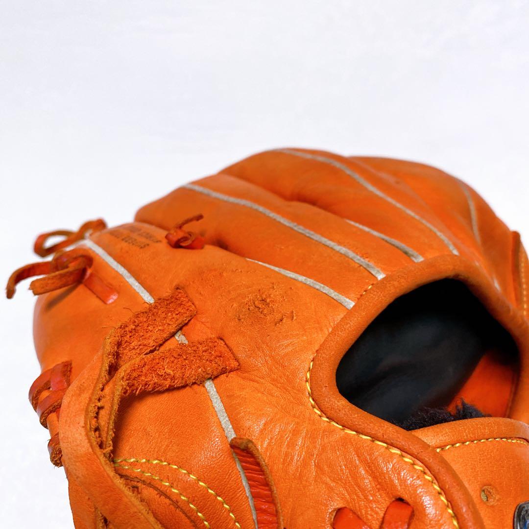 ミズノ　軟式グローブ　外野手用　セレクト9　オレンジ　右投げ　一般軟式　おまけ付