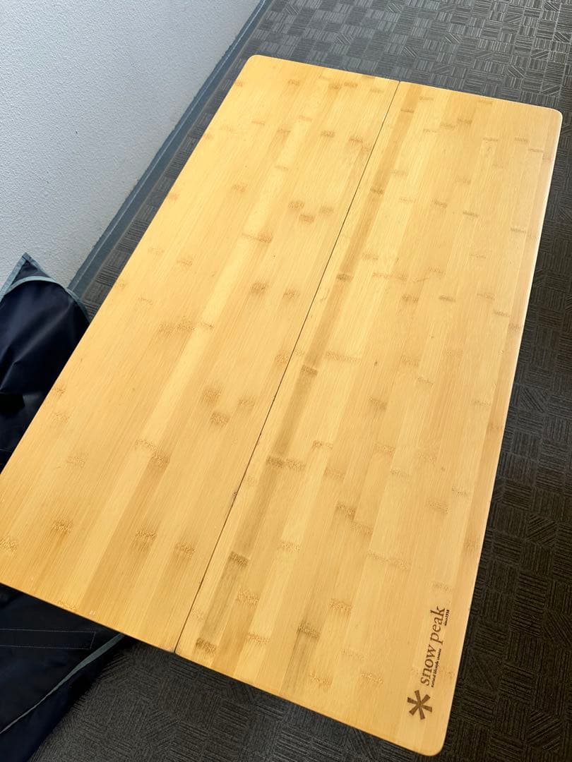【中古品】スノーピーク ワンアクションローテーブル竹  Peak