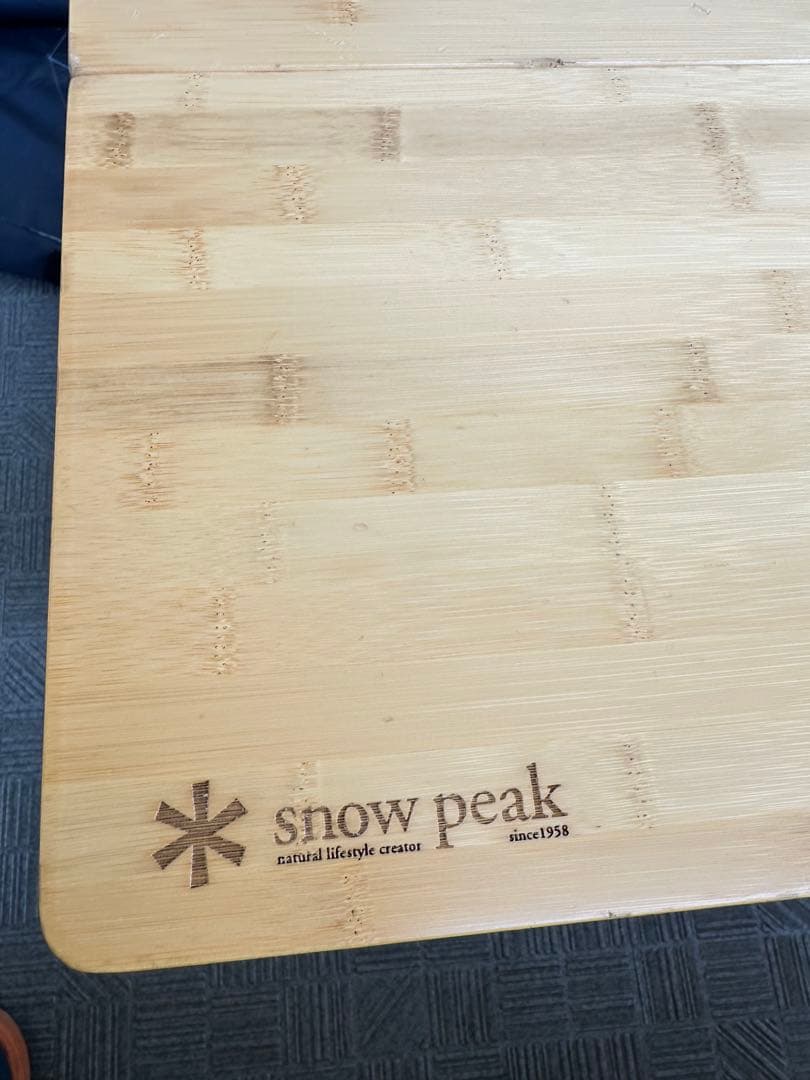 【中古品】スノーピーク ワンアクションローテーブル竹  Peak