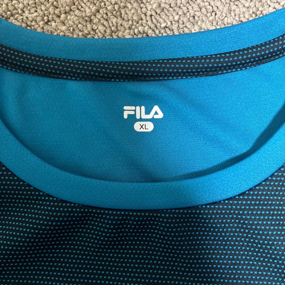 【中古】FILA テニスウエア上下セットXL