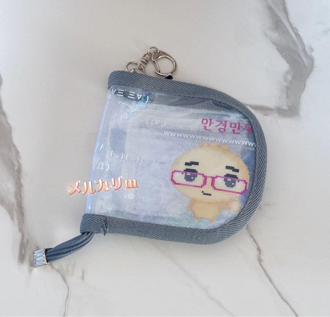 今週のみ♡匿名配送♡メガネ餃子×SPINNS クリアウォレット 財布 コピペ❌