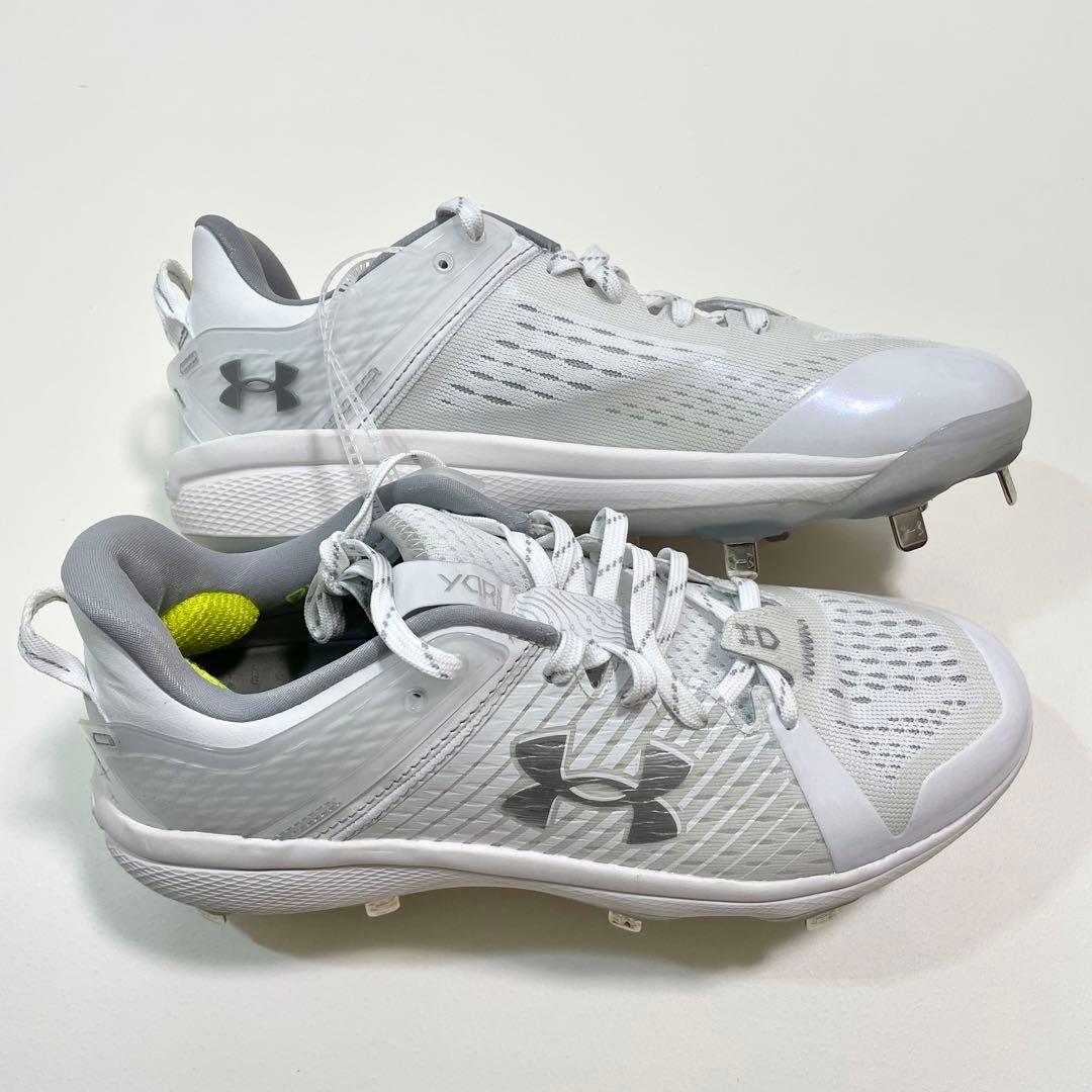 アンダーアーマー 野球 スパイク 26cm UA Yard Low MT 白