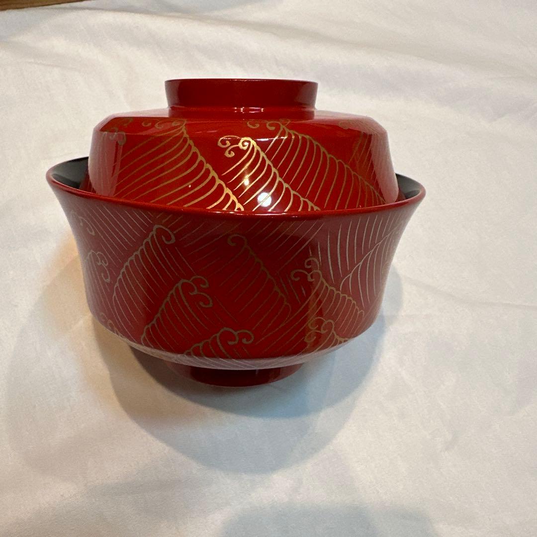 【新品未使用】象彦　夫婦蓋付きお椀　箱無し