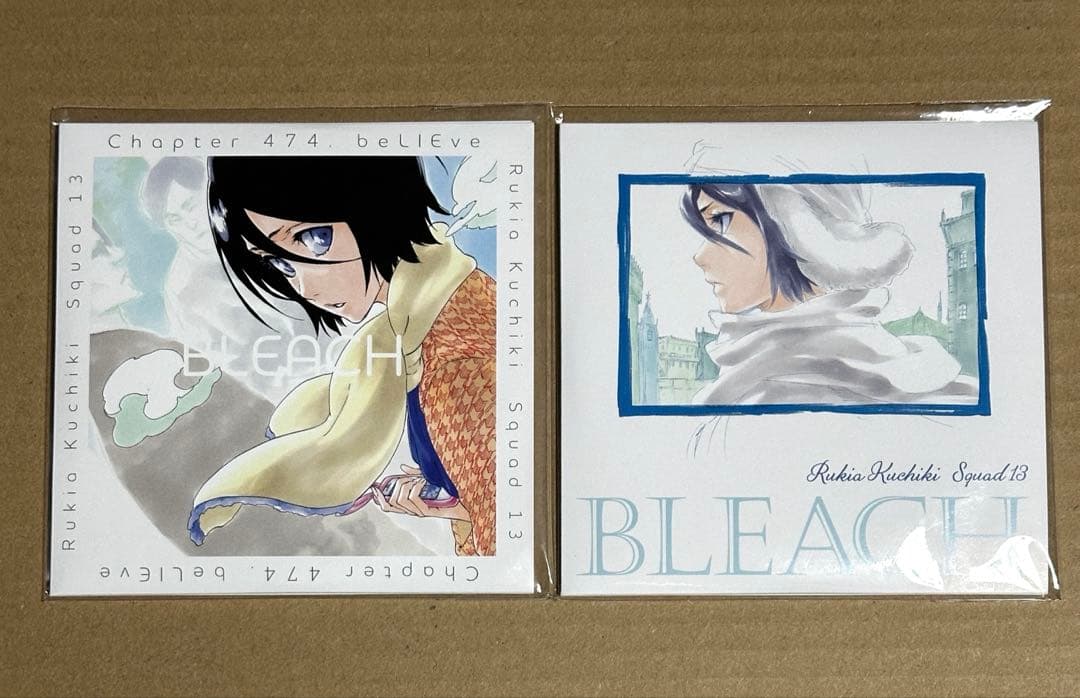 ブリーチ　原画展　レコードコースター　朽木ルキア　BLEACH EX.