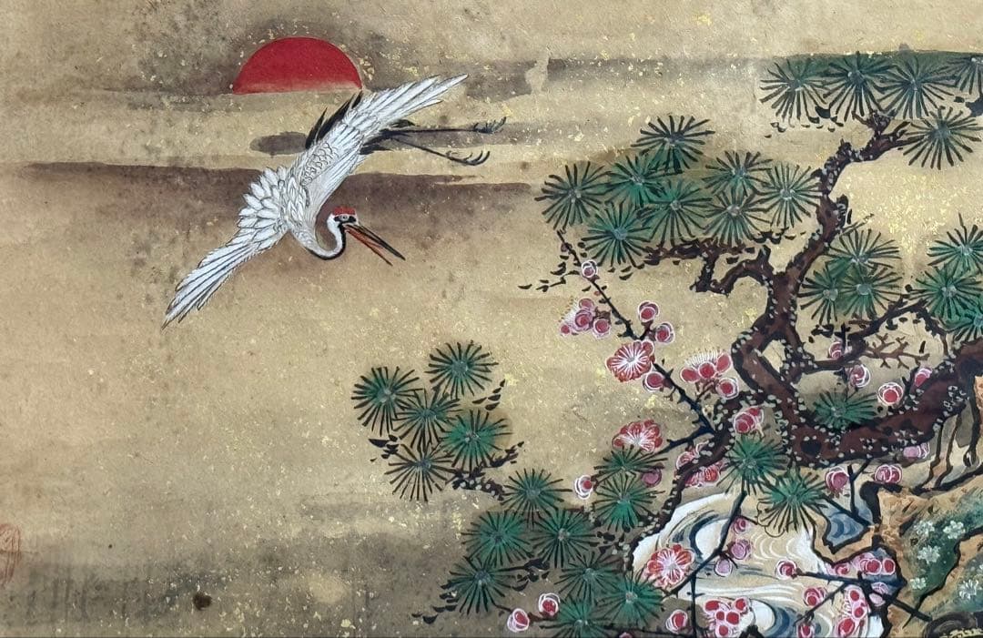 時代　七福神　版画　年画　掛軸　送料込み250824