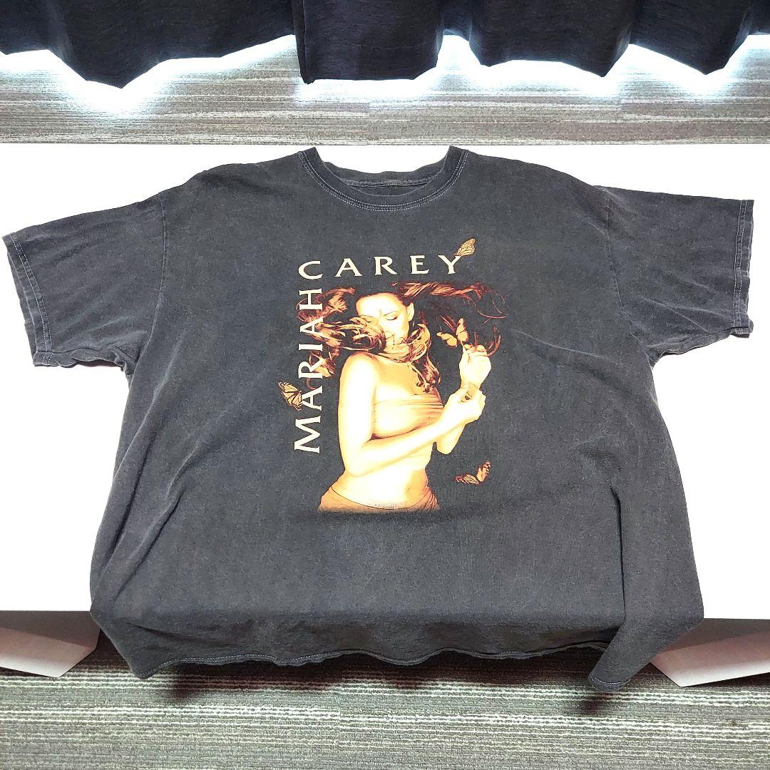 マライヤキャリー　バタフライ　ツアーTシャツ　ヴィンテージ加工【未着用】