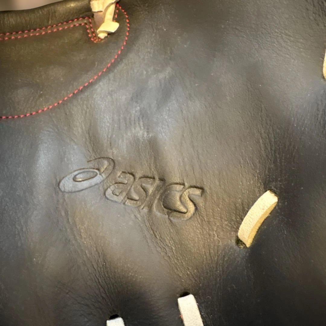 美品‼️アシックス　キャッチャーミット　軟式用　クロスミットC 3121A577