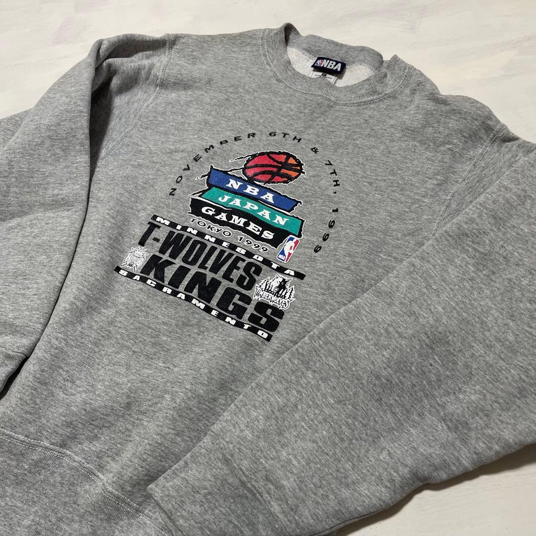 レア 90s USA製 NBA 1999 キングス対ウルブス　トレーナー