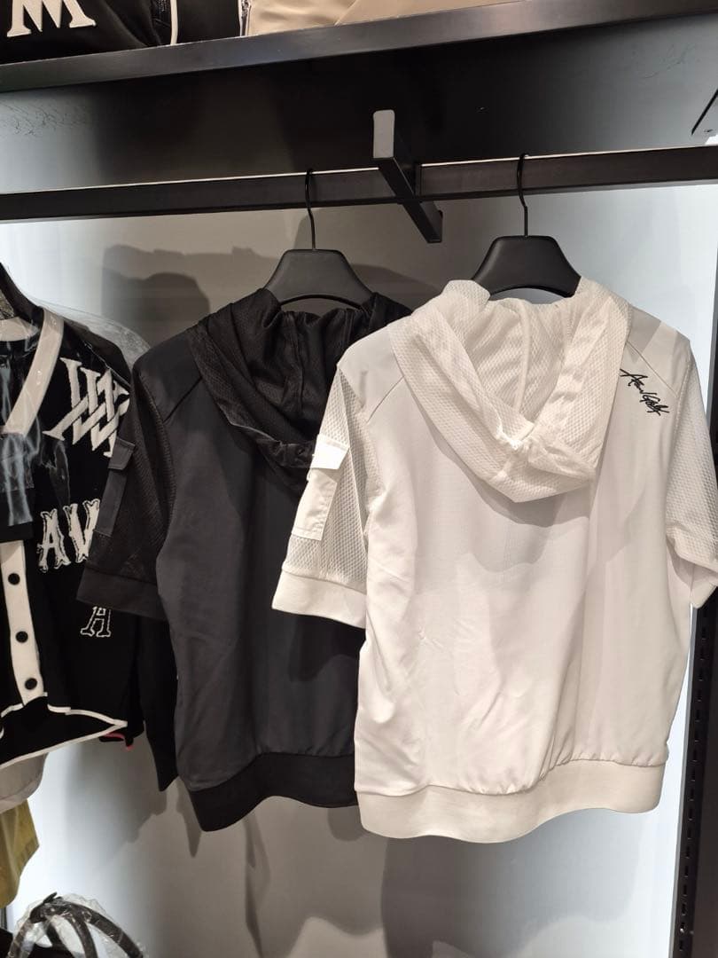 ☆ANEW GOLF☆ HOODY POCKET SHORT T-SHIRT