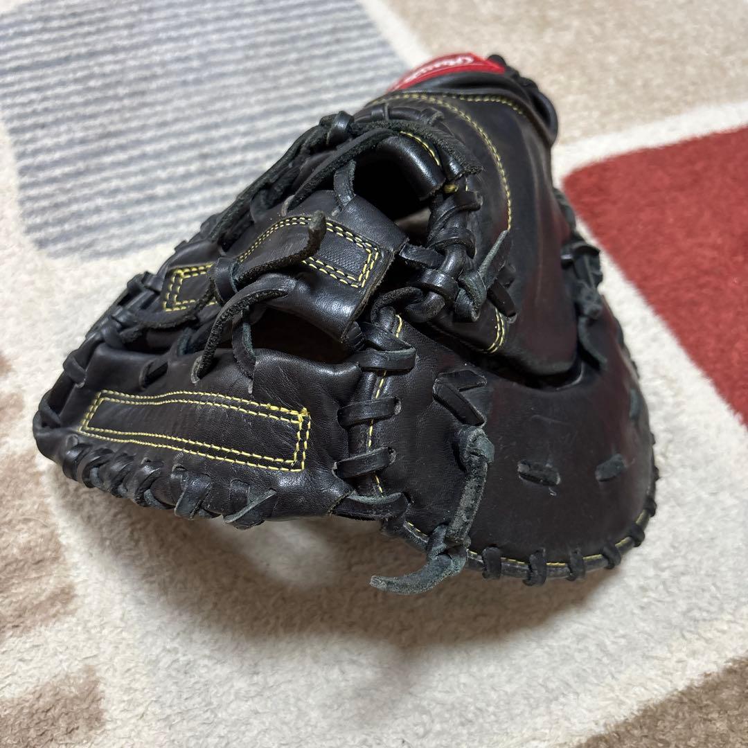 ✨美品✨Rawlings ブラック 少年軟式ファーストミット