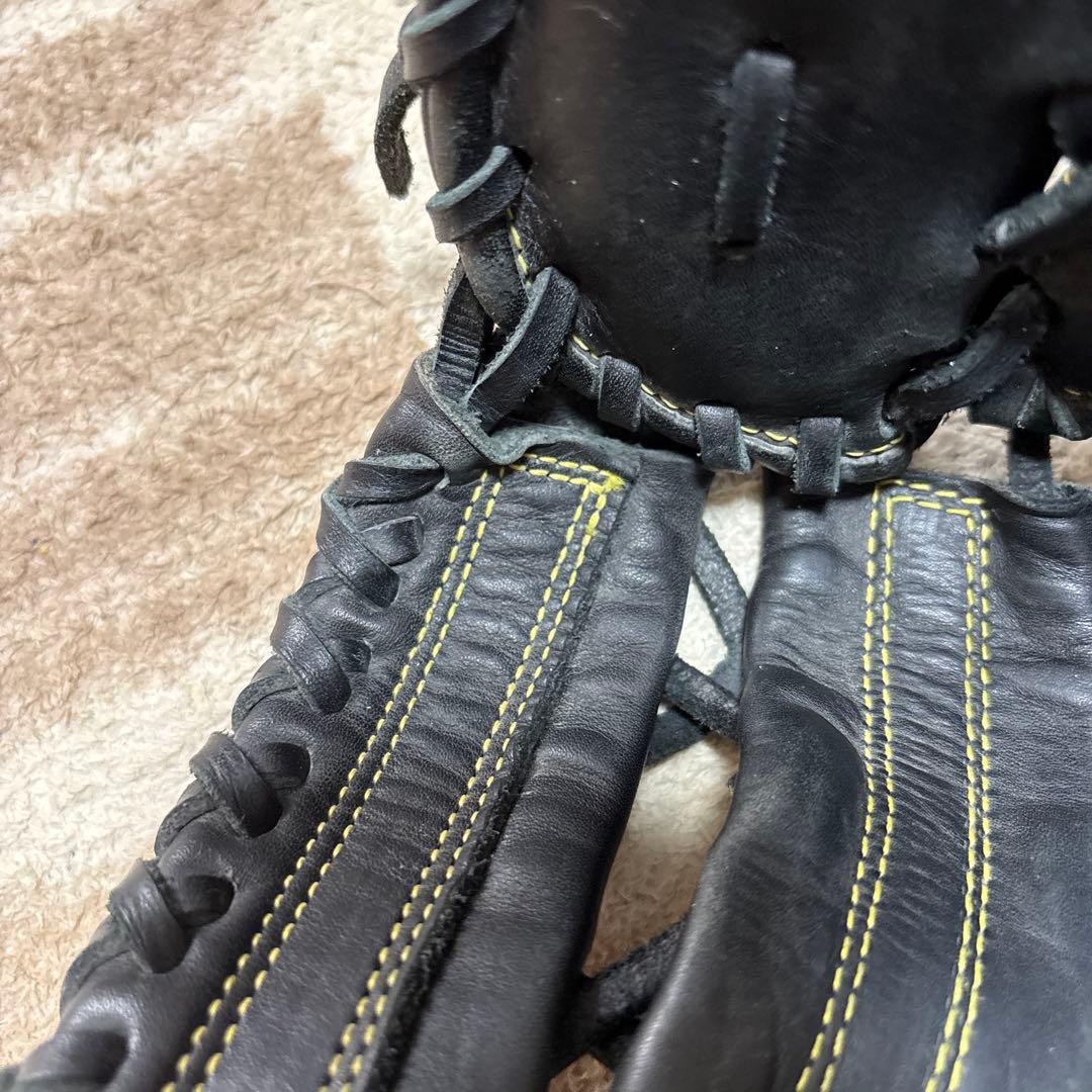 ✨美品✨Rawlings ブラック 少年軟式ファーストミット