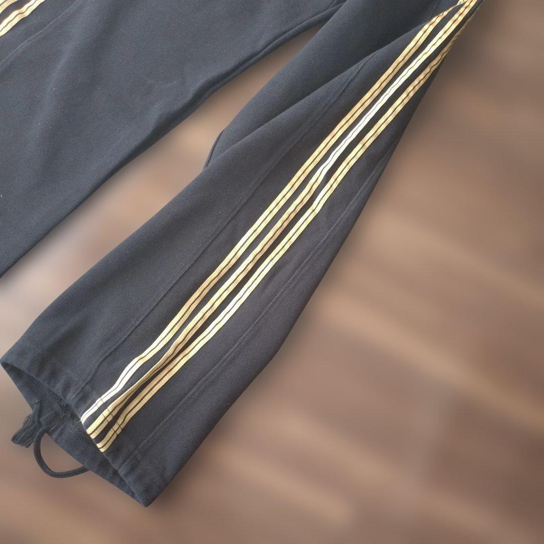 adidas アディダス　プロフェッショナル　パーカー　上下　ブラック×ゴールド