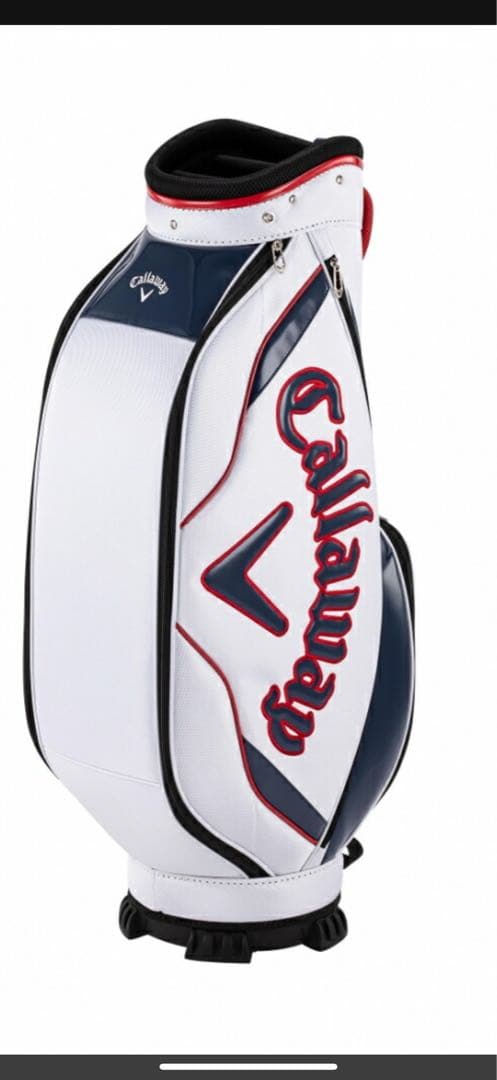Callaway キャディバッグ ホワイト ネイビー レッド