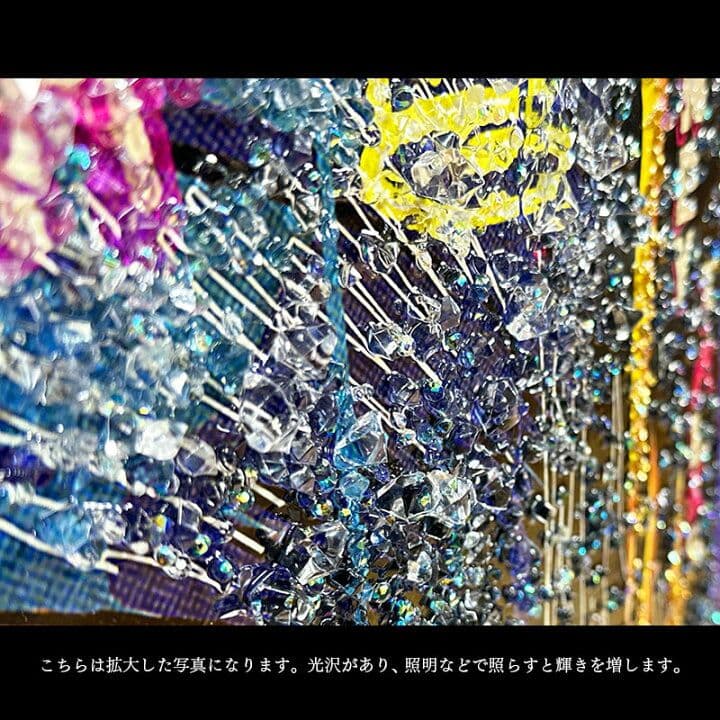 輸入雑貨　天然石　ダヴィンチ作『真珠の耳飾りの少女・クリスタルアート』　水晶絵