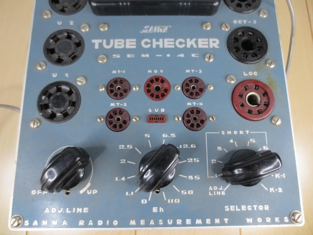 真空管試験機★TUBE CHECKER★SEM-14C/SANWA RADIO