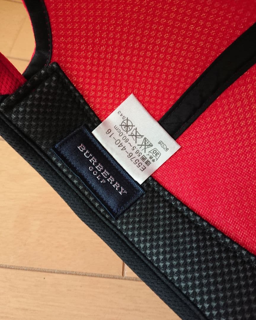 BURBERRY GOLF バーバリー キャップ 帽子 赤 ほぼ新品