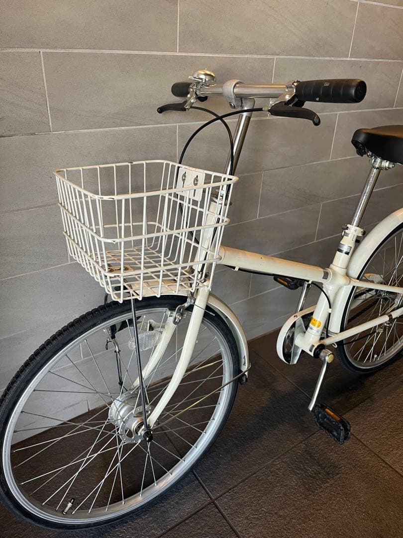 【東京近郊受渡し希望】22インチ自転車　オートライト シングルギア 前カゴ付き