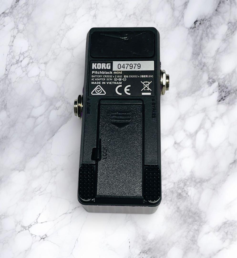 （美品）KORG Pitchblack mini チューナー パープル色
