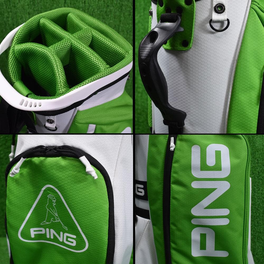 PING GOLF/ピン ゴルフ キャディバッグ９型【ライムグリーン】美品！