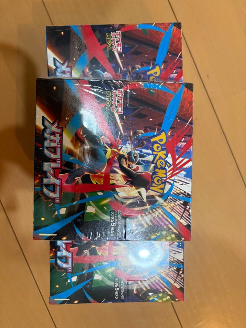 ポケモンカード　メガブレイブ　未開封　シュリンク付き5BOX
