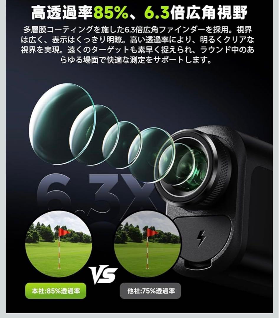 FOSSiBOT ゴルフ距離計 F1000