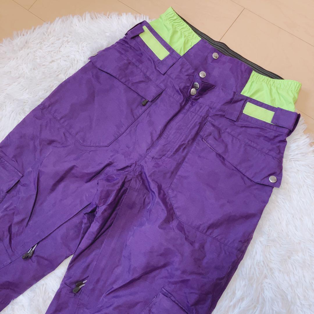 コロンビア⭕️スノボウェア　上下セット　ジャケット　パンツ　スキー　希少　M 紫