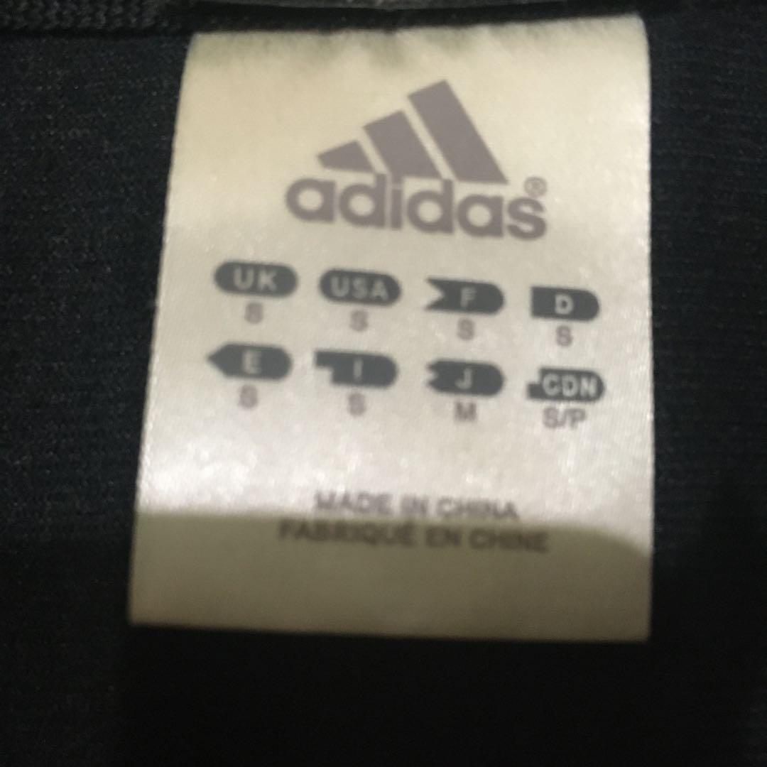 adidas コーティングジャージブラック×シルバー
