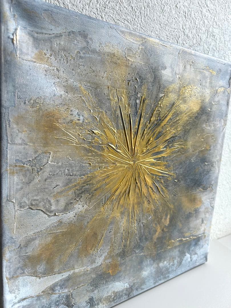 -Texture Art／30cm スクエア N.キャンバスボード b