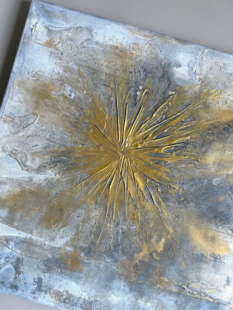 -Texture Art／30cm スクエア N.キャンバスボード b