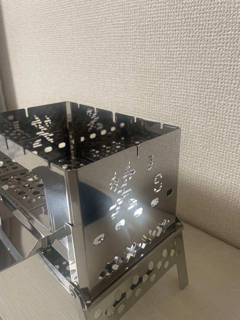 笑 's コンパクト焚き火グリル Ｂ-６君 ステンレスメッシュグリル セット