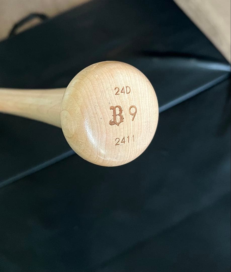 オリックス・バファローズ　野口智哉 #9　バット NPBマーク 支給品　実使用