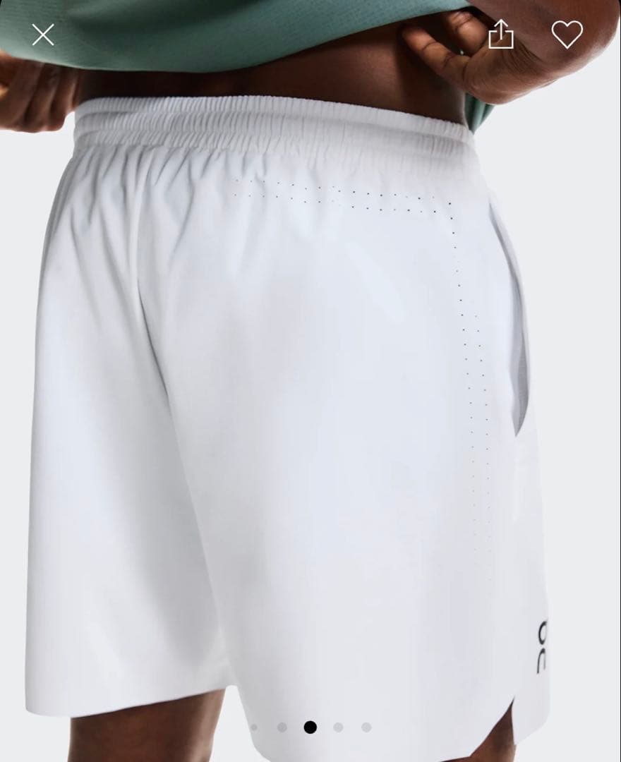 On 5\" Court Shorts White Sサイズ