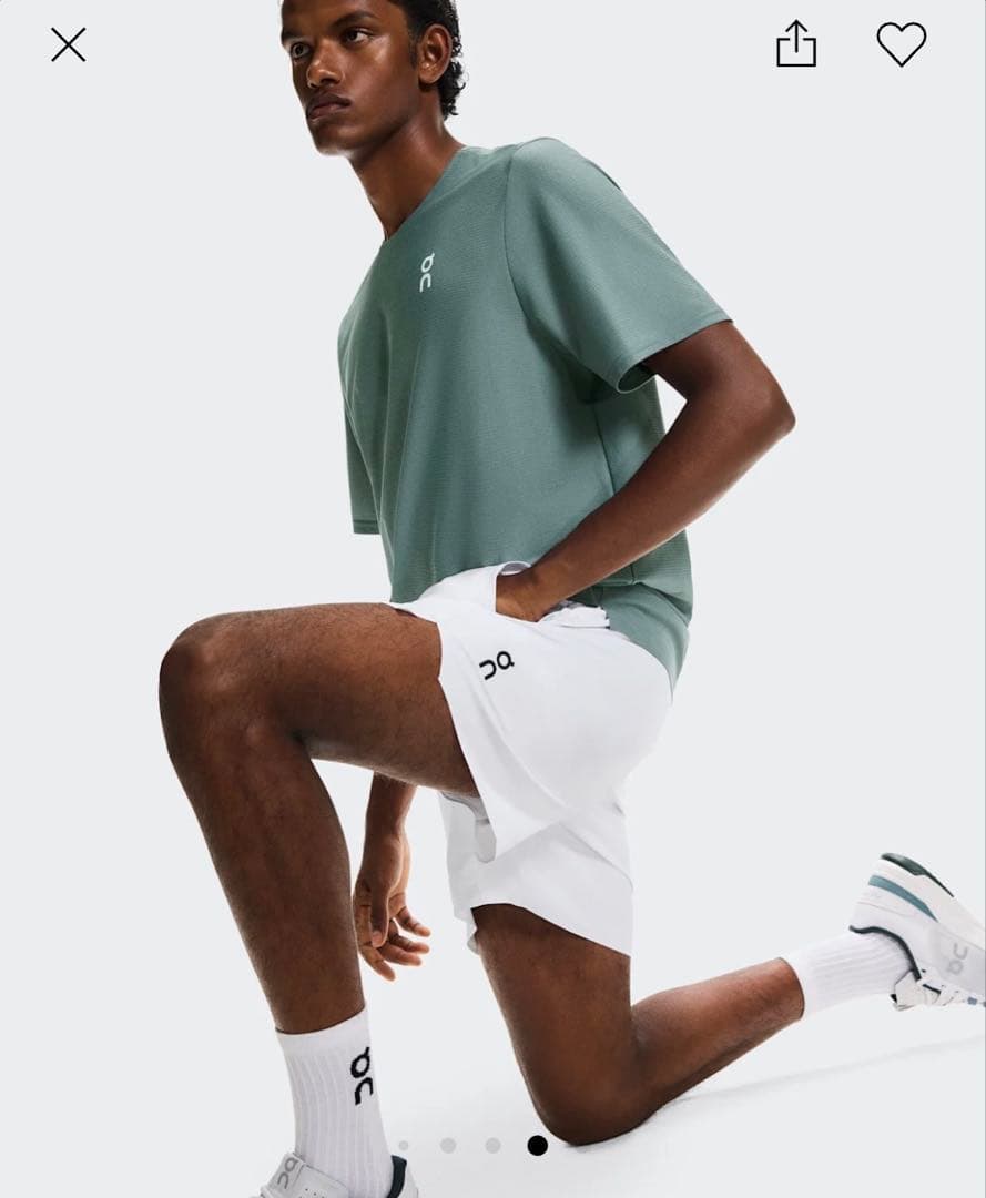 On 5\" Court Shorts White Sサイズ