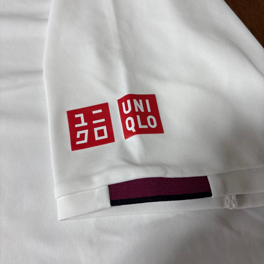 UNIQLO フェデラー ホワイト Vネック TシャツL