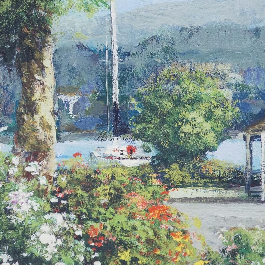 生田明『花咲く頃/プロヴァンス』21/250 ジクレー 風景画 額装 美術品