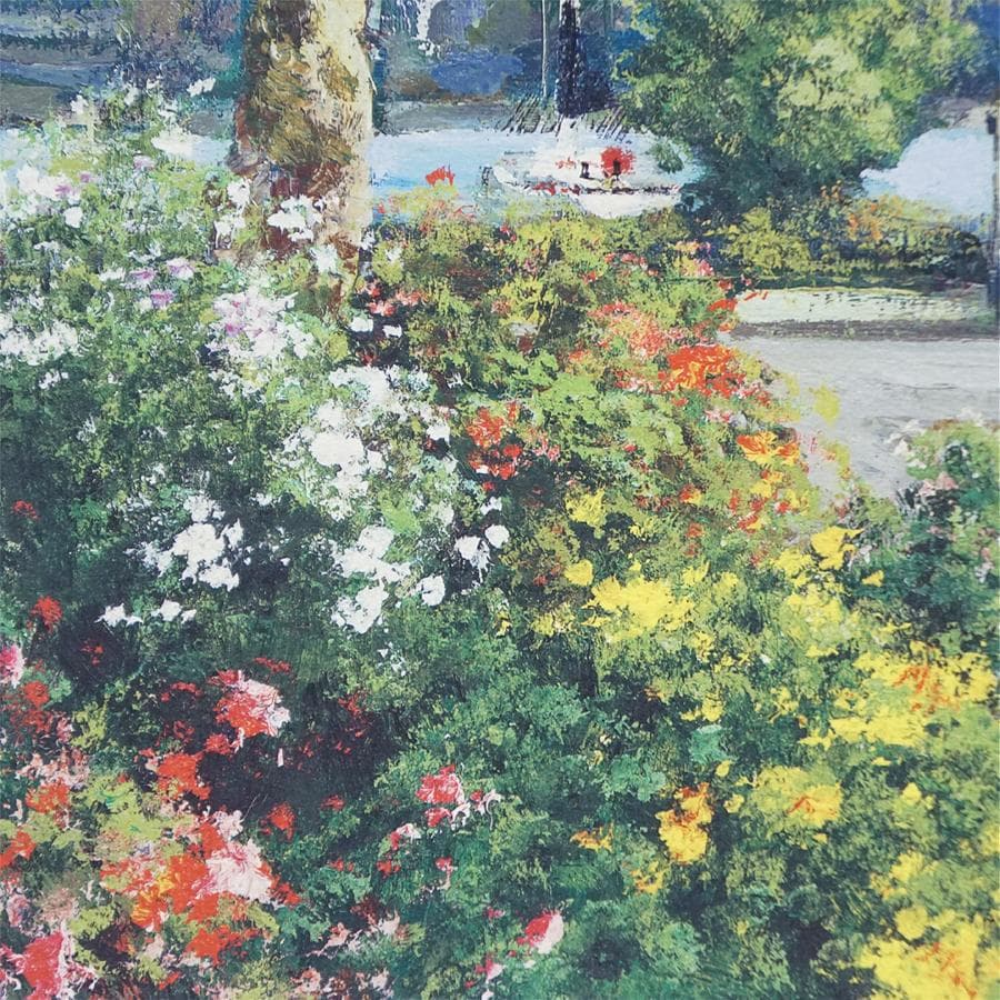 生田明『花咲く頃/プロヴァンス』21/250 ジクレー 風景画 額装 美術品