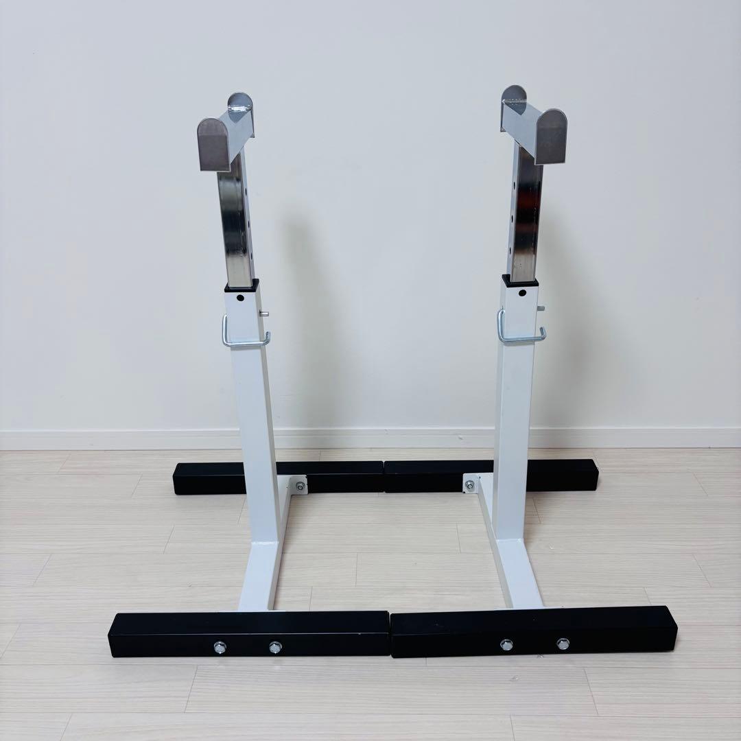 バーベルラック 高さ調整　H63〜83cm セーフティラック　スタンド　バーベル