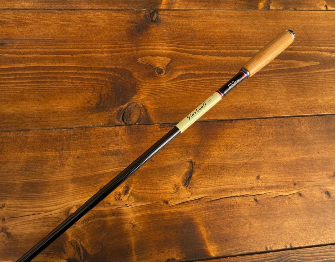 小物釣り竿　タナゴ竿　補修用ティップ付き　210cm ウッドグリップ　振り出し竿