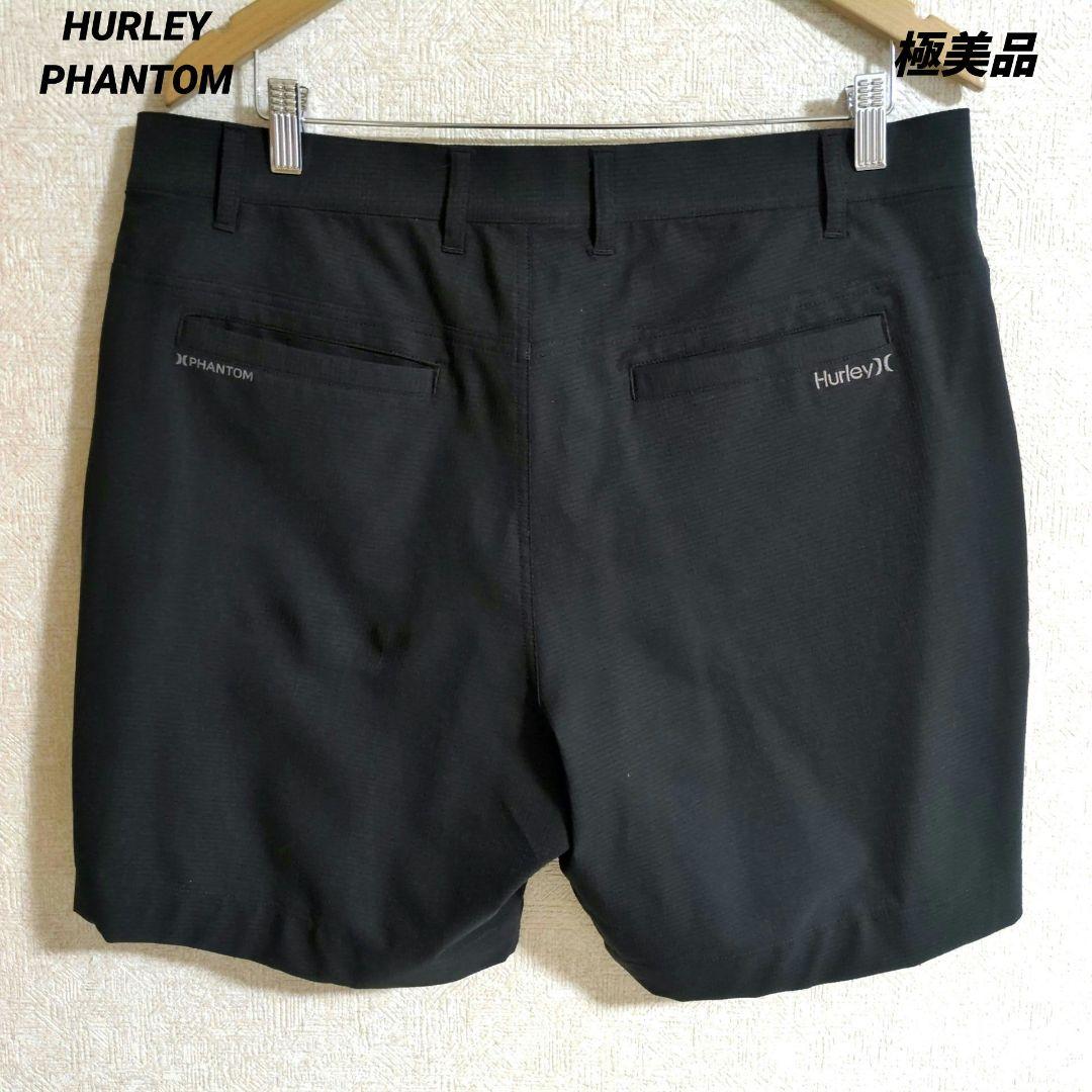 ハーレー ゴルフウェア ファントム 半袖ショーツ 刺繍ロゴ XL ブラック