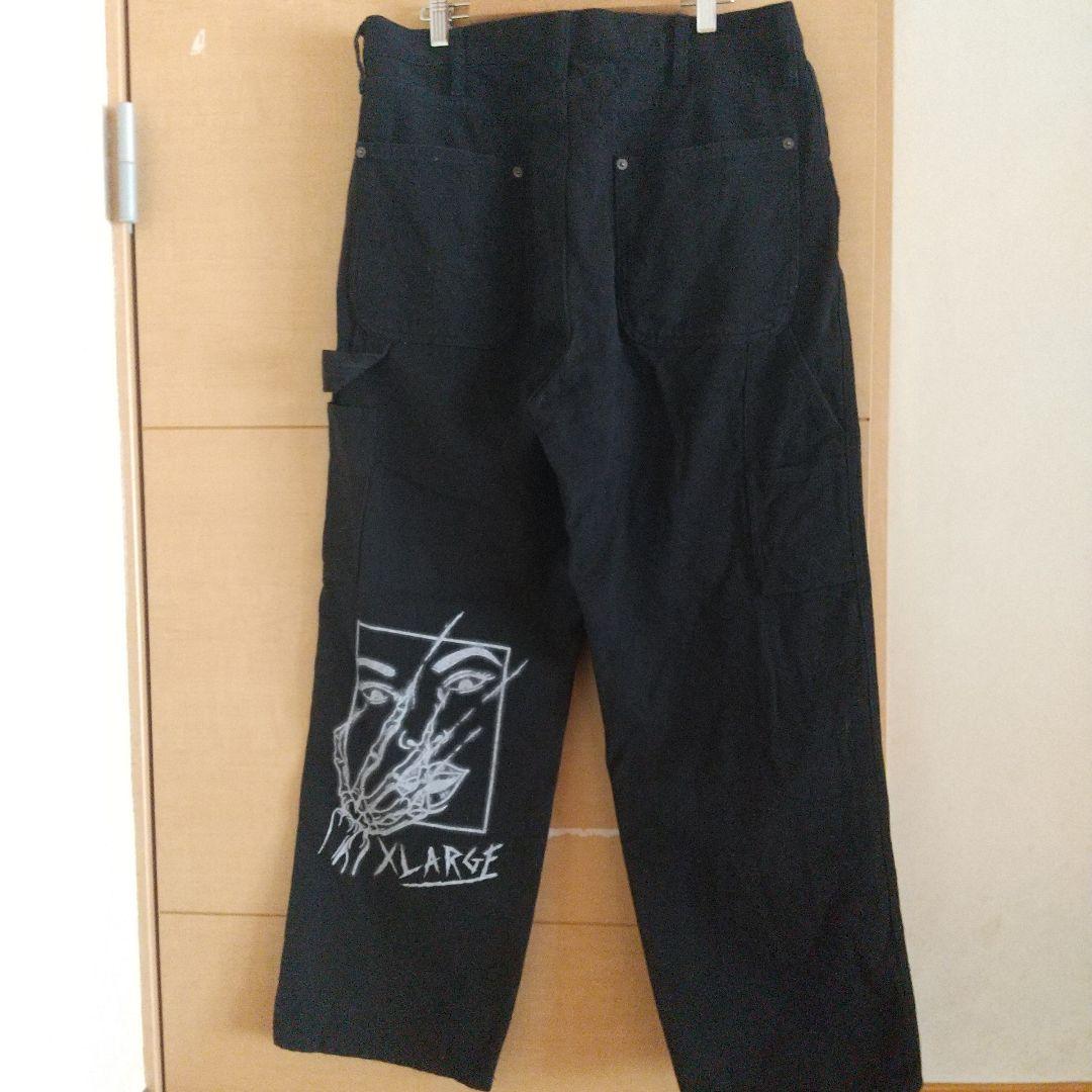 XLARGEブラックデニムパンツ