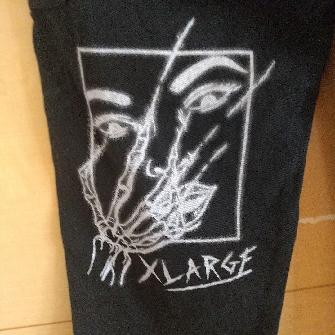 XLARGEブラックデニムパンツ