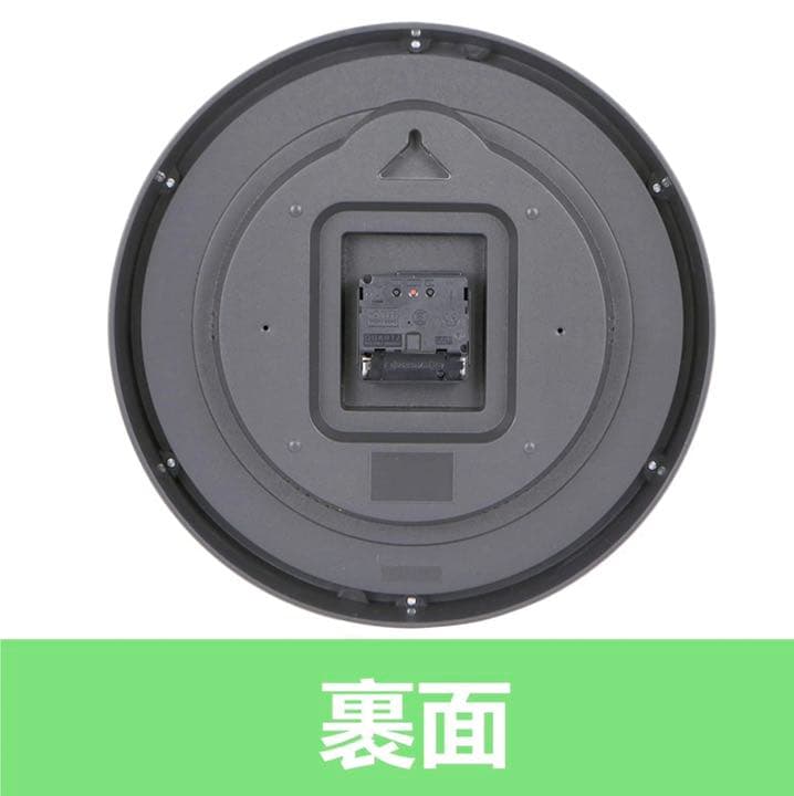 掛け時計 電波時計 温度 湿度 夜間秒針停止機能付き静音 Φ30x5cm自動受信