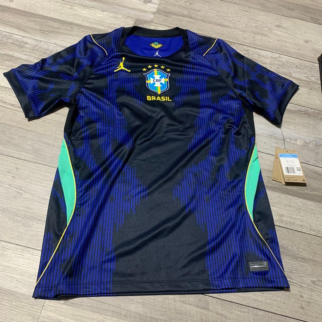 f*4様 ブラジル代表 Jordan サッカーシャツ ネイビー