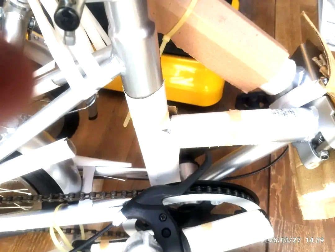 折りたたみ自転車 ホワイト