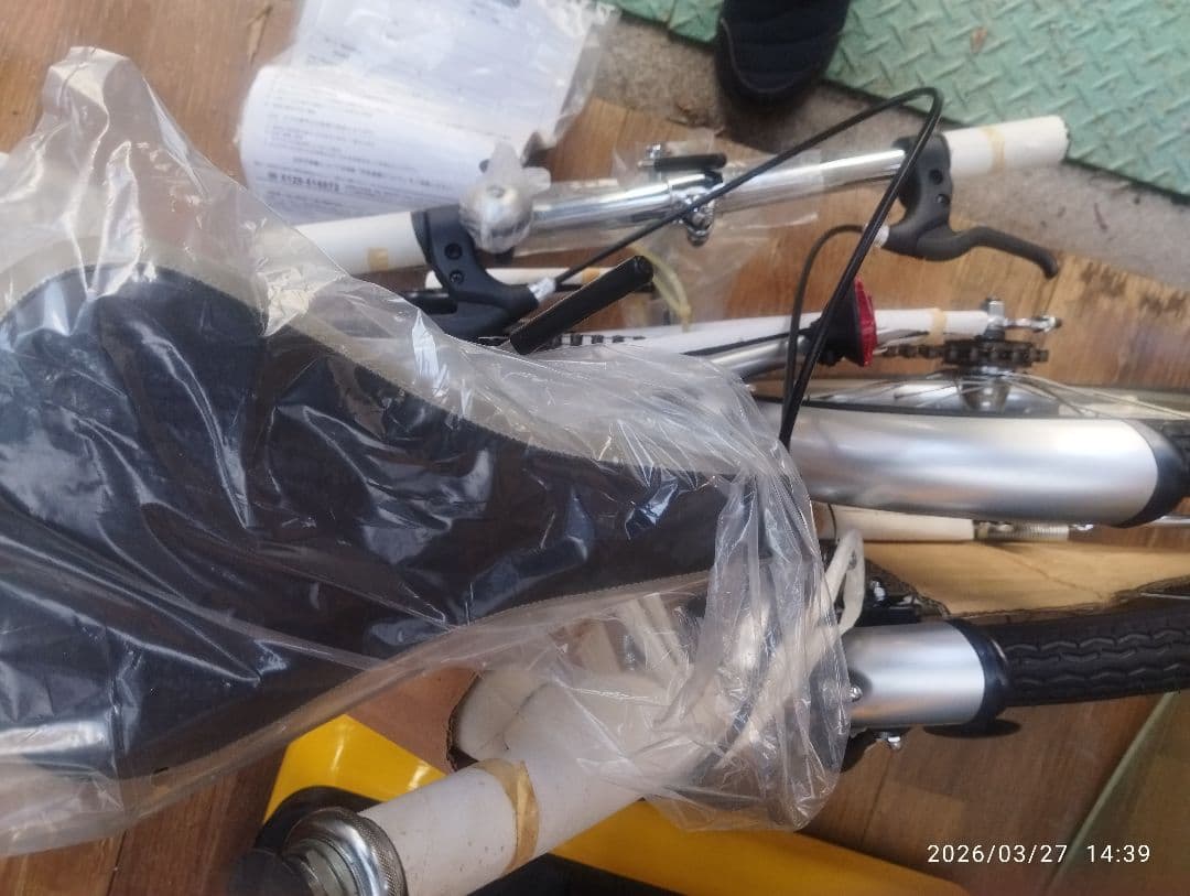 折りたたみ自転車 ホワイト
