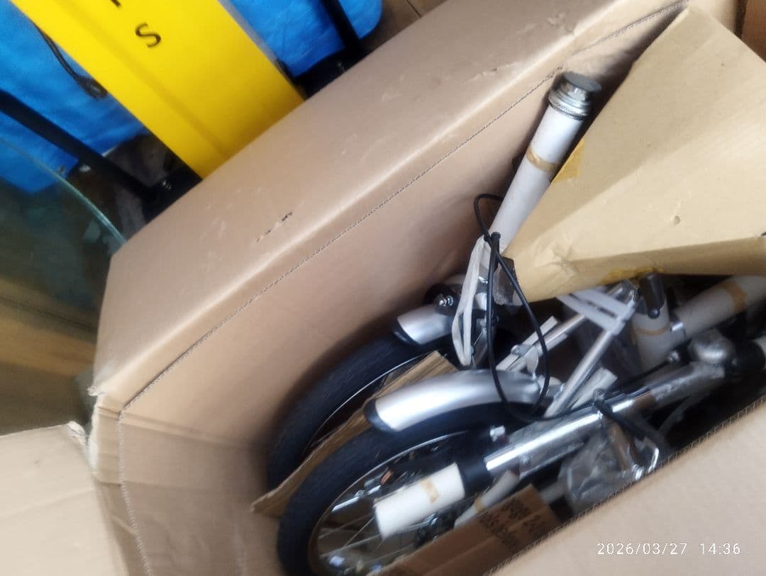 折りたたみ自転車 ホワイト