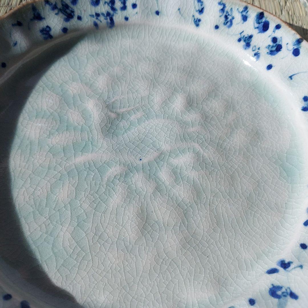 2606mk様用　石井桃子　花唐草　輪花皿　鹿　器　2枚　新品未使用品