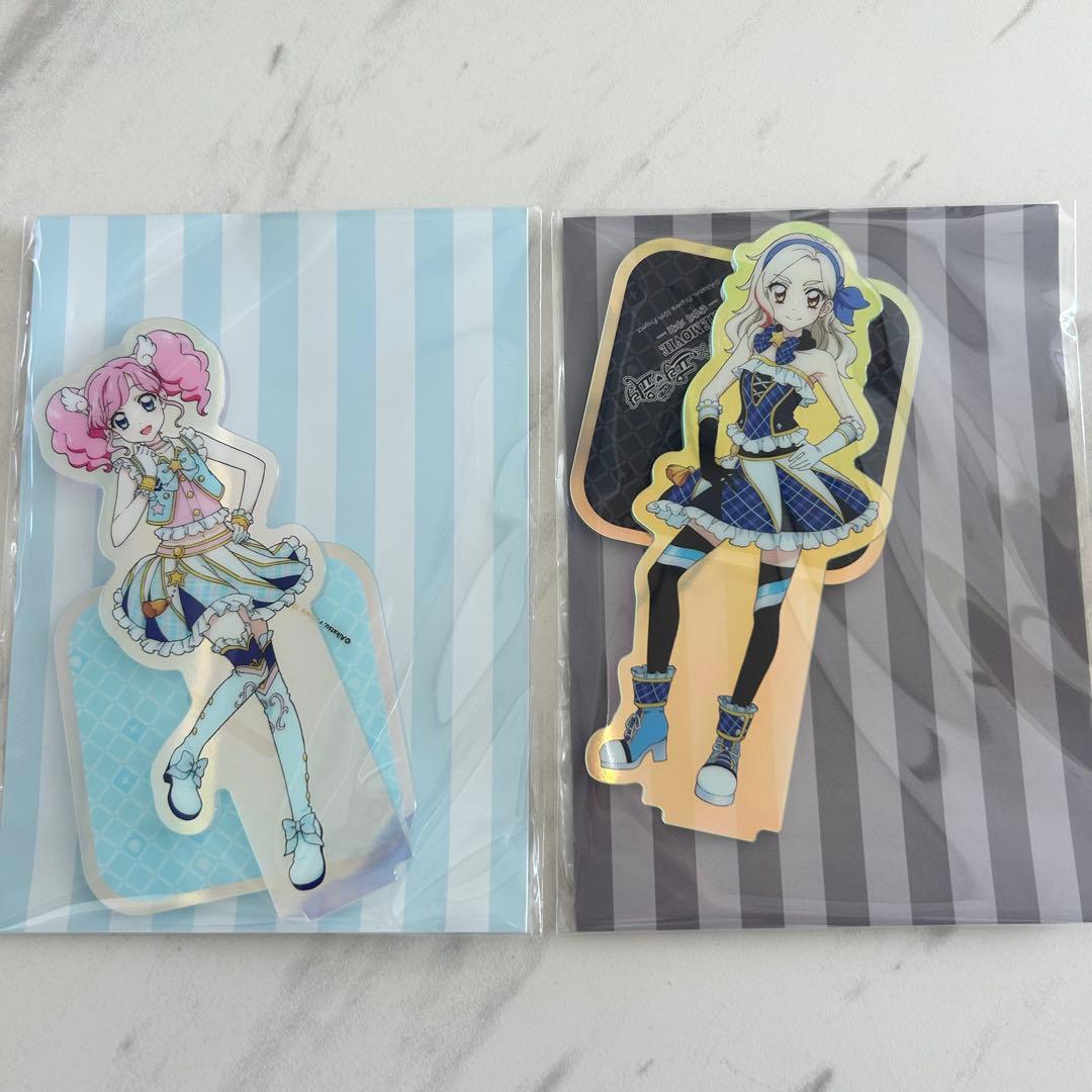 アイカツ カツパラ　韓国限定　ポップアップ アクリルスタンド 黒沢凛　天羽まどか
