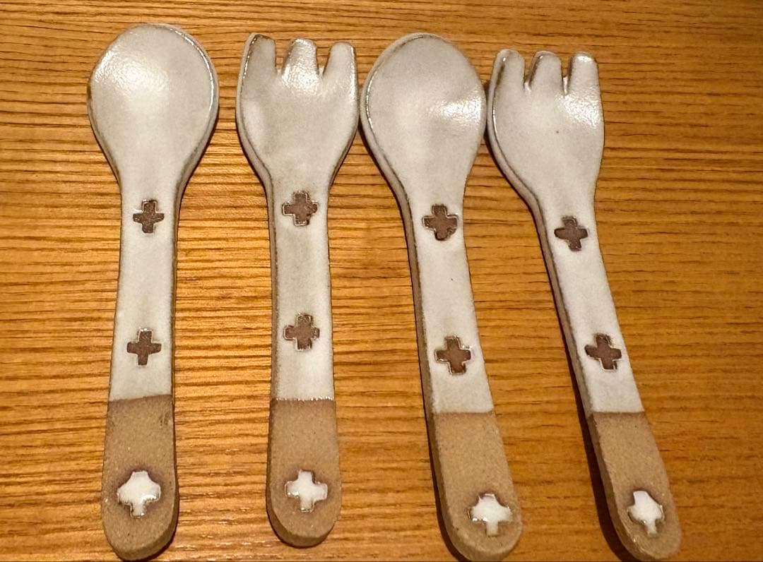 ユズキカケラ yuzukikakera オーバル 長皿 小皿 カトラリーセット
