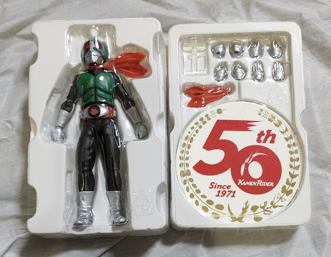 真骨彫 仮面ライダー1号・2号 50th Ver &サイクロン号2種セット